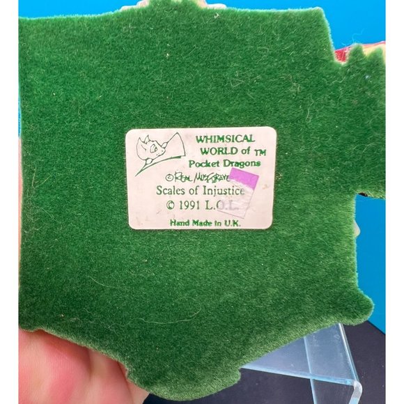 Pocket Dragon "Scales of Injustice" Handmade in UK 1991 Real Musgrave Collect - Picture 6 of 7